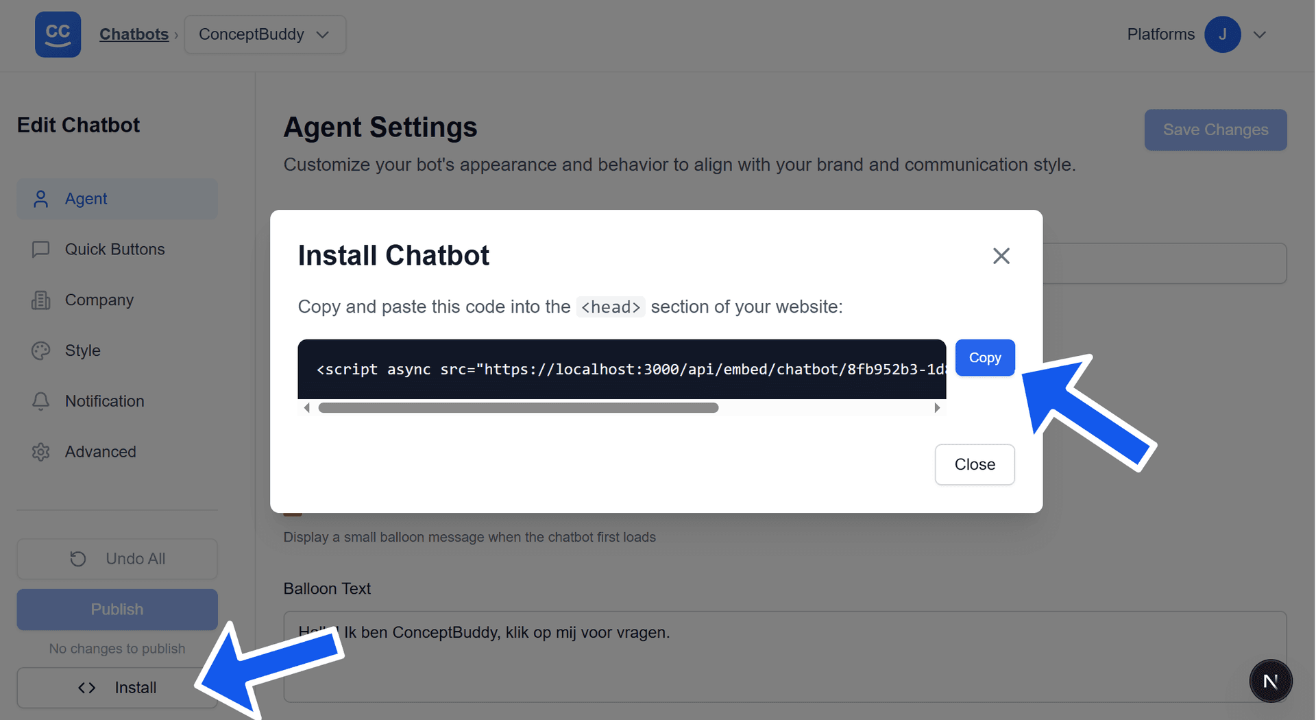 Step 1 screenshot